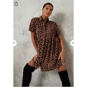 Missguided Leopard Print Dress